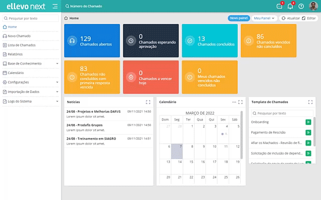 Dashboard Ellevo Next